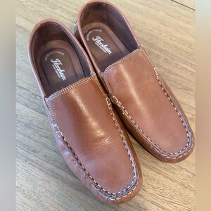 Florsheim Brown Leather Slip-On Loafers | Memory Foam